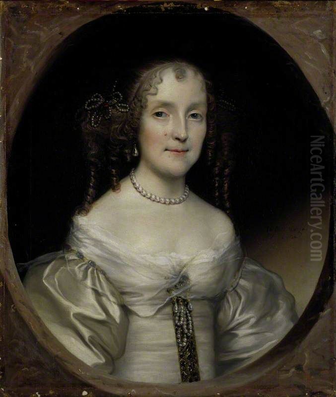 Susanna Hamilton, Countess of Cassillis, 1632 - 1694. First wife of the 7th Earl of Cassilis Oil Painting by John Michael Wright