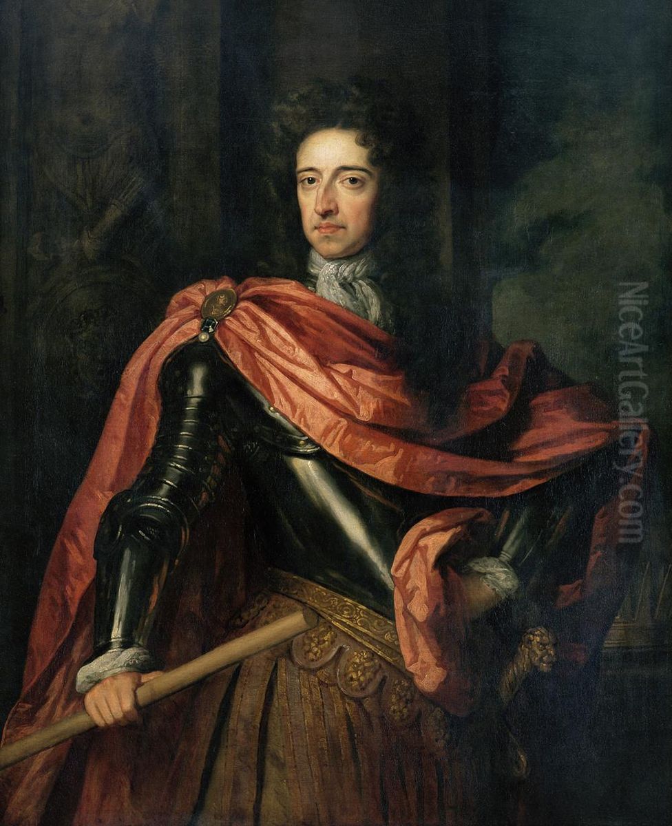 Portrait of King William III (1650-1702) Oil Painting by Godfrey Kneller