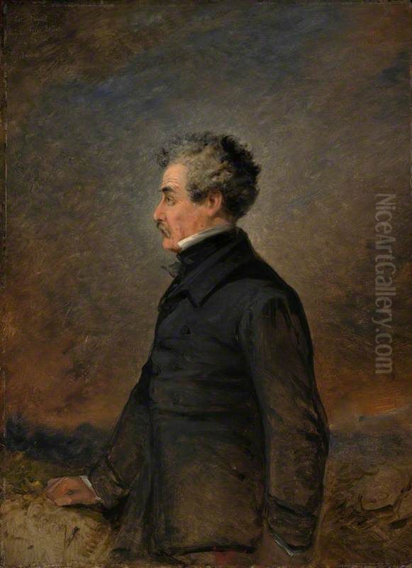 Colin Campbell, 1st Baron Clyde, 1792 - 1863. Field-Marshal Oil Painting by Thomas Jones Barker