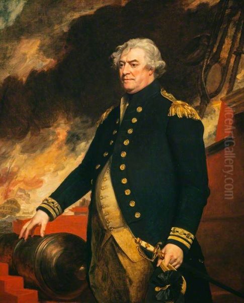 Adam Duncan, 1st Viscount Duncan of Camperdown, 1731 - 1804. Admiral Oil Painting by John Singleton Copley