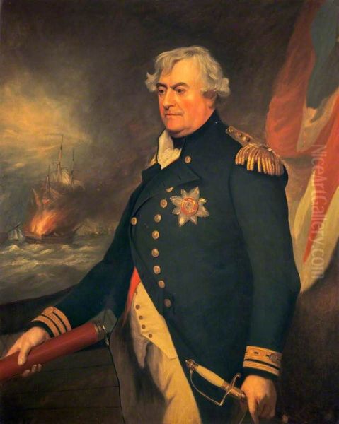 Adam Duncan, 1st Viscount Duncan of Camperdown, 1731 - 1804. Admiral Oil Painting by John Singleton Copley