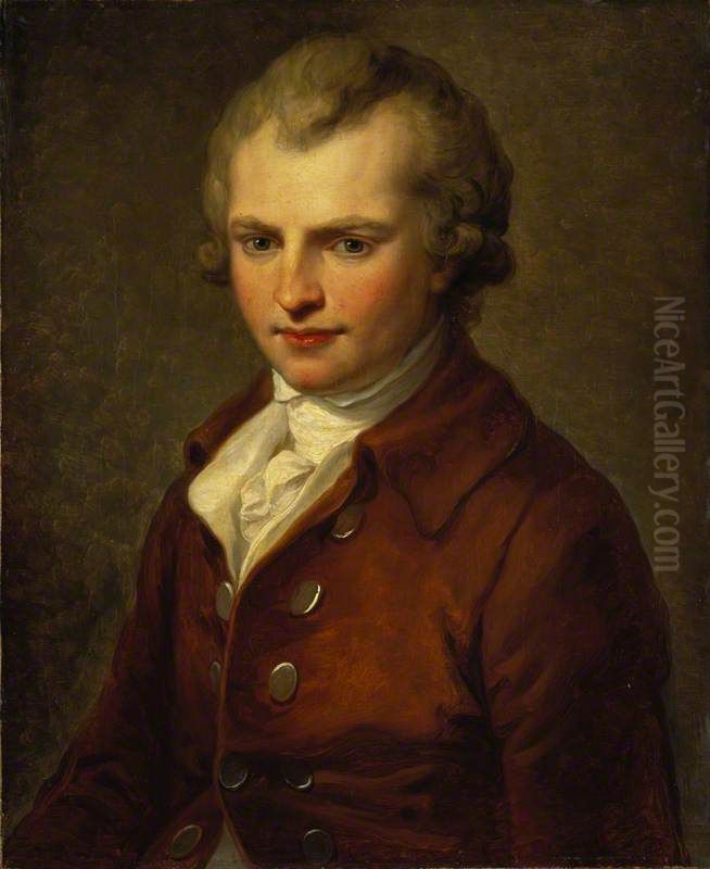 Sir James Hall of Dunglass, 1761 - 1832. Geologist Oil Painting by Angelica Kauffmann