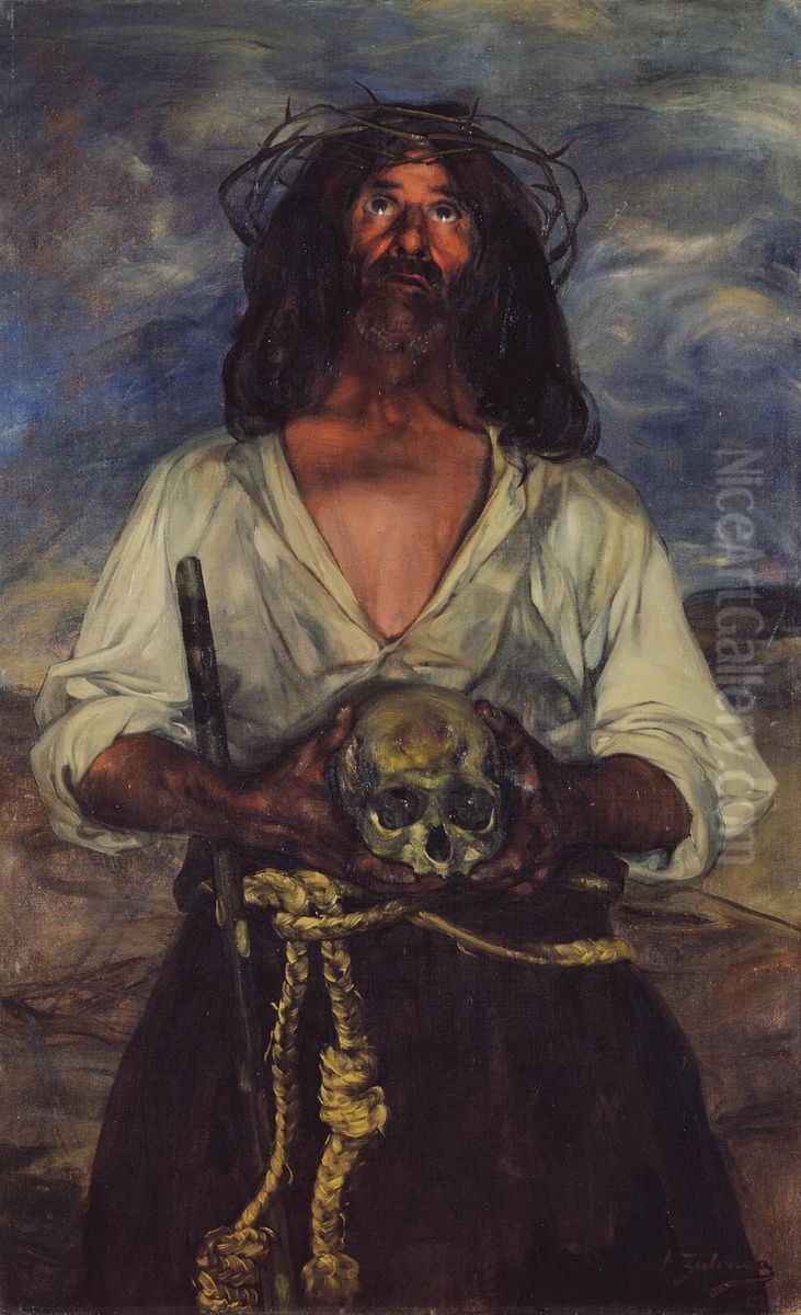 El ermitano Oil Painting by Ignacio Zuloaga