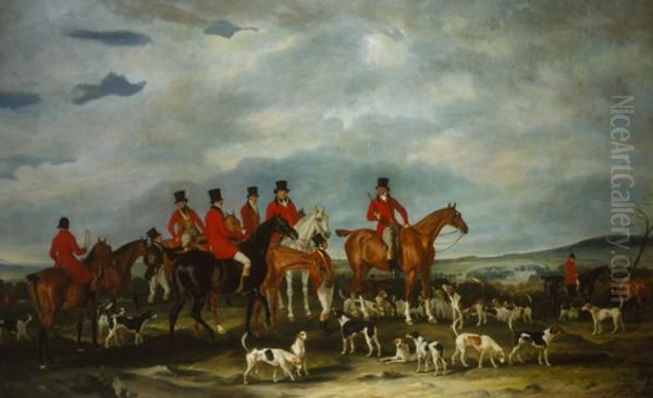 The Meet of the Keith Hall Foxhounds Oil Painting by John Ferneley The Meet of the Keith Hall Foxhounds Oil Painting by John Ferneley