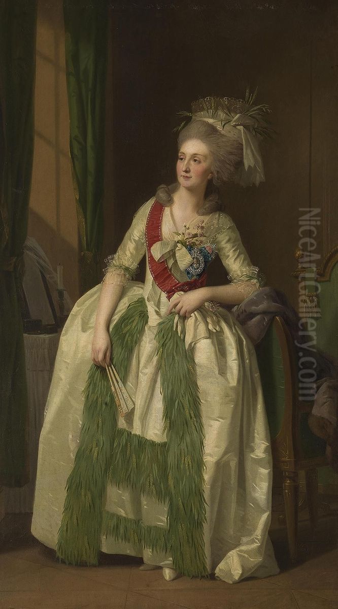 Portrat der Furstin Saltykowa Oil Painting by Johann Heinrich Wilhelm Tischbein I Portrat der Furstin Saltykowa Oil Painting by Johann Heinrich Wilhelm Tischbein I