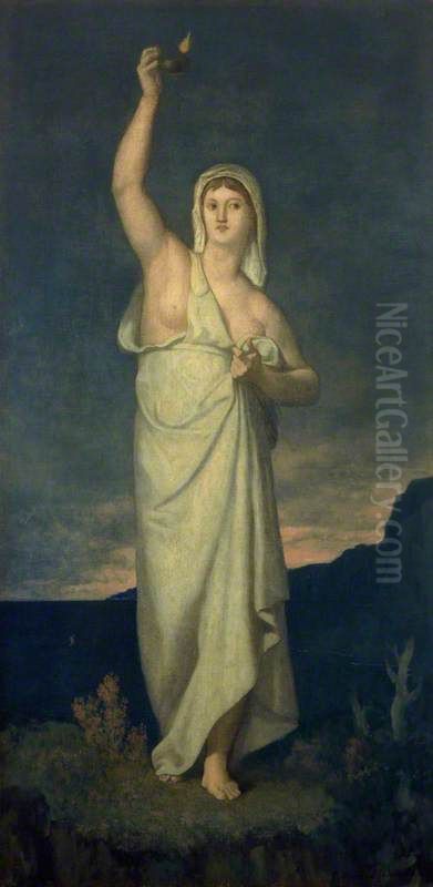 Vigilance Oil Painting by Pierre Puvis de Chavannes
