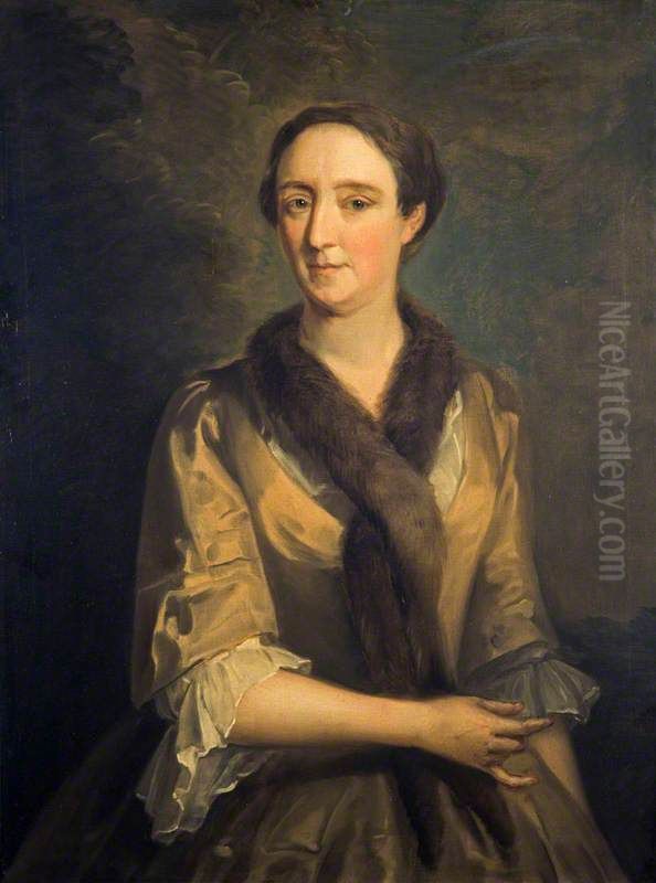 Mrs Dawson Oil Painting by Philippe Mercier