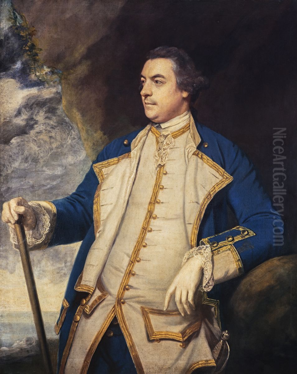 Captain Adam Duncan, later Admiral Duncan and 1st Viscount of Camperdown, 1731 - 1804 Oil Painting by Of Sir Joshua Reynolds
