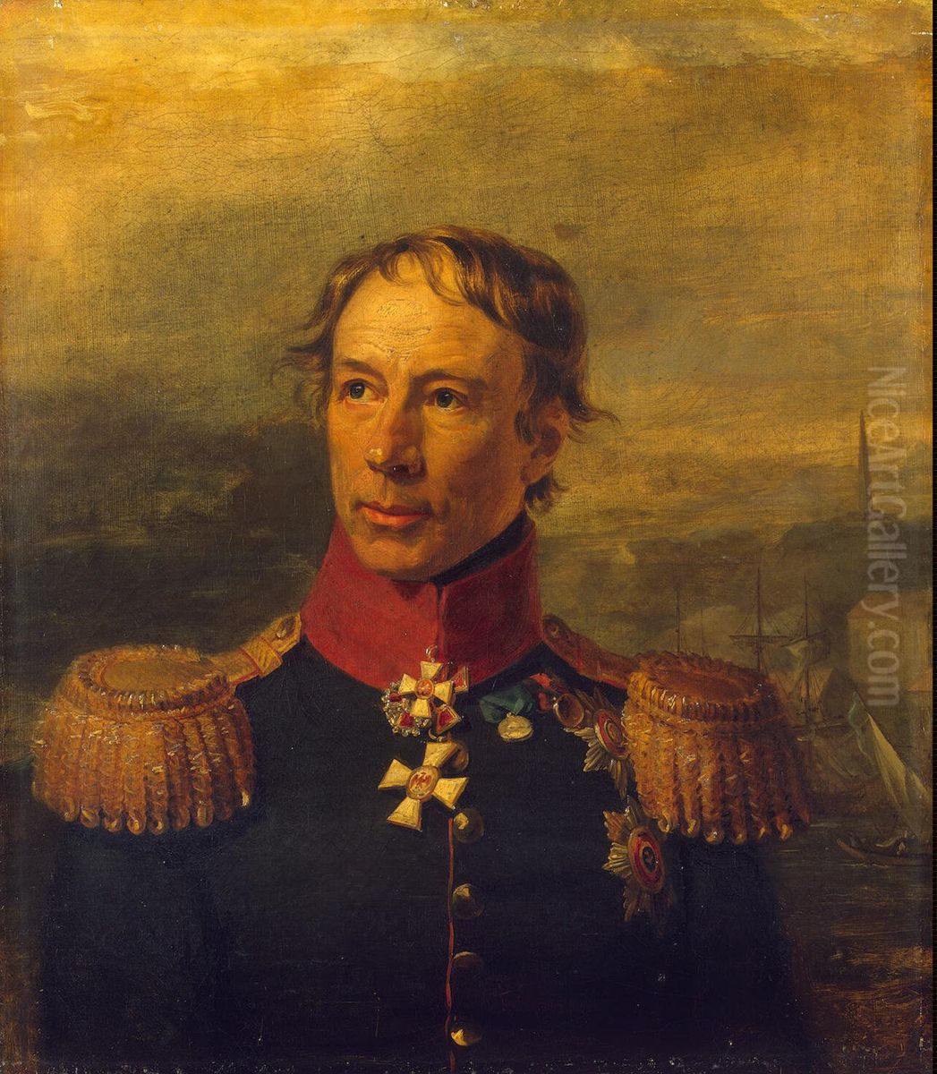 Faddey Fyodorovich Steinheil (1762- 1831) russian general Oil Painting by George Dawe