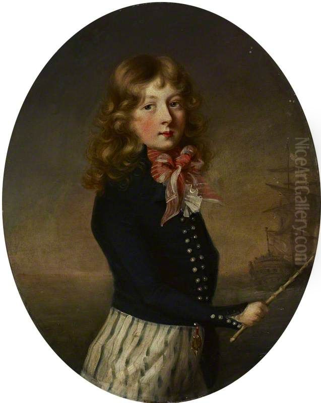 Portrait of a Boy, called John Cumming Oil Painting by Francis Wheatley