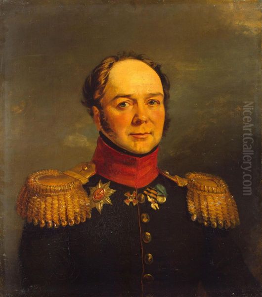 Portrait of Pavel N. Ushakov (1779-1853) (1st) Oil Painting by George Dawe