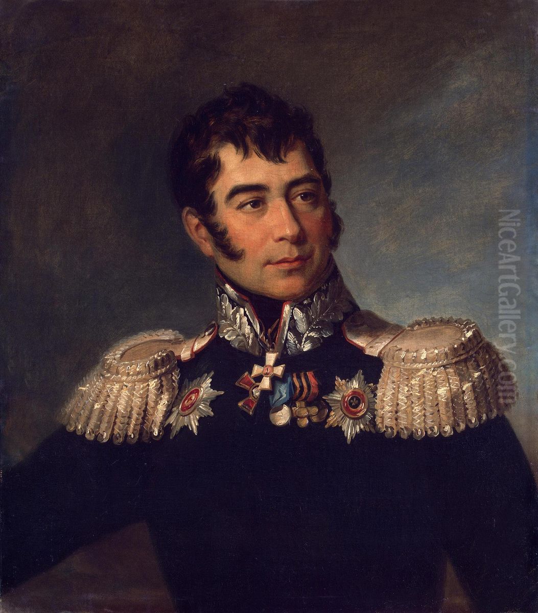 Portrait of Ivan D. Ilovaisky (1766 - after 1827) (4th) Oil Painting by George Dawe