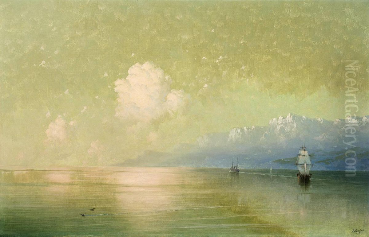 <<Morskoj vid>> Oil Painting by Ivan Aivazovsky