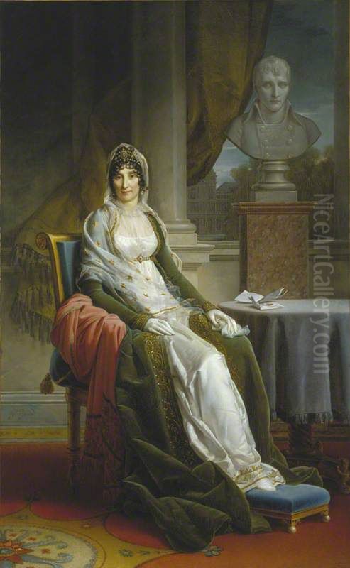 Madame Mere (Maria Laetitia Ramolino Bonaparte, 1750 - 1836) Oil Painting by Francois Gerard
