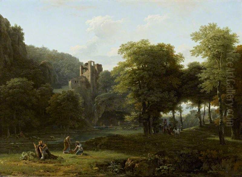Classical Landscape Oil Painting by Jean-Victor Bertin