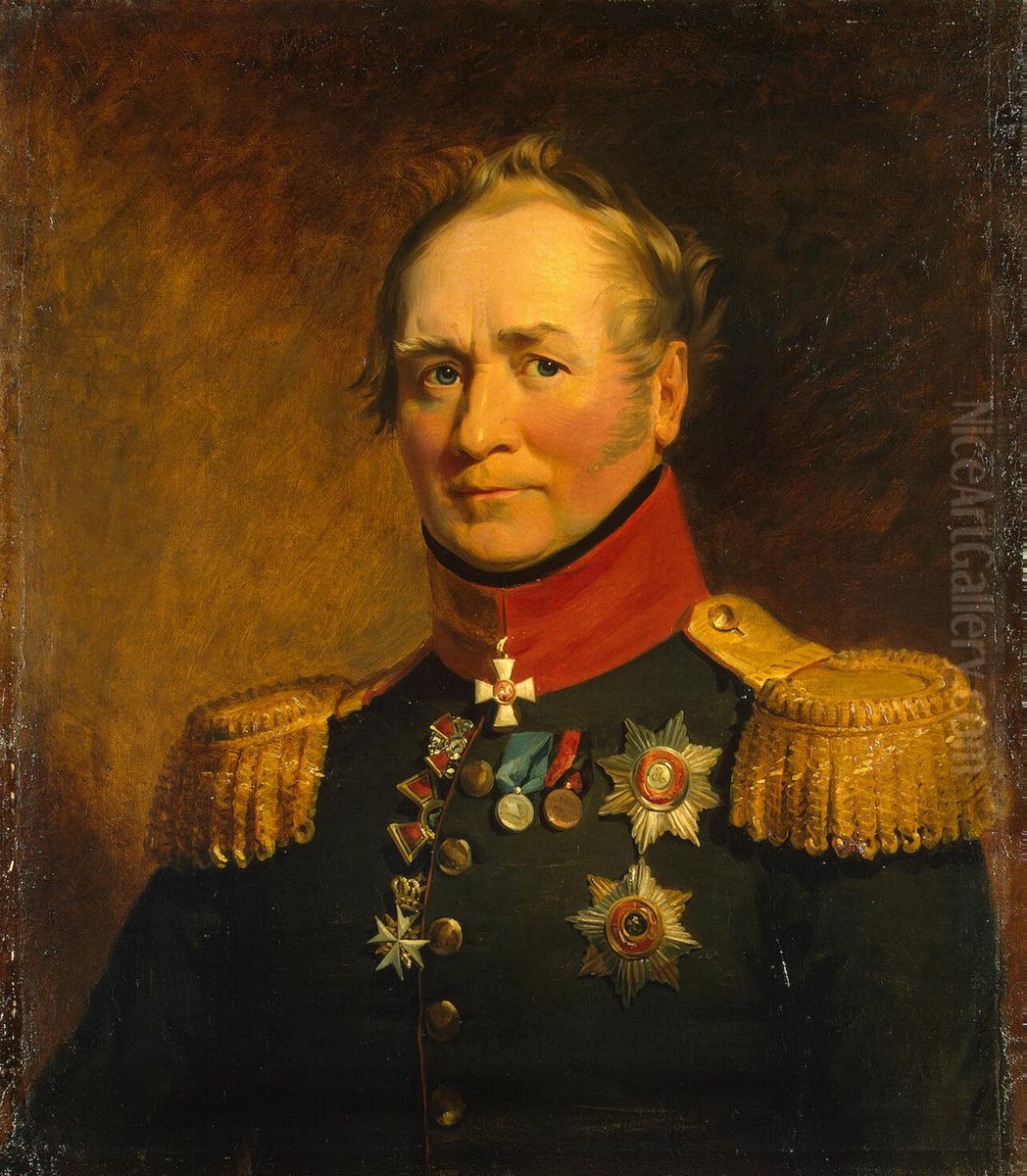 Ertel Theodor(1768 - 1825) Russian general Oil Painting by George Dawe