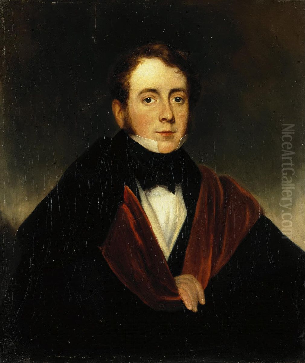 Self-Portrait of Carl Edward Bolin Oil Painting by Carl Edvard Bolin