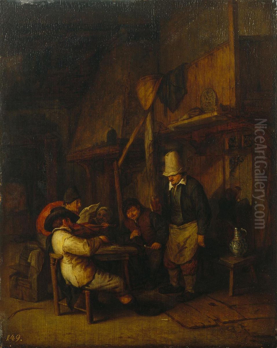 Rural Concert Oil Painting by Adriaen van Ostade