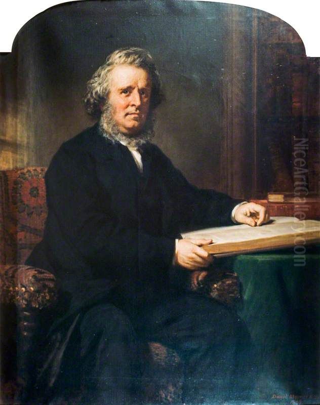 Rev. James Begg, 1808 - 1883. Free Church Minister Oil Painting by Daniel Macnee