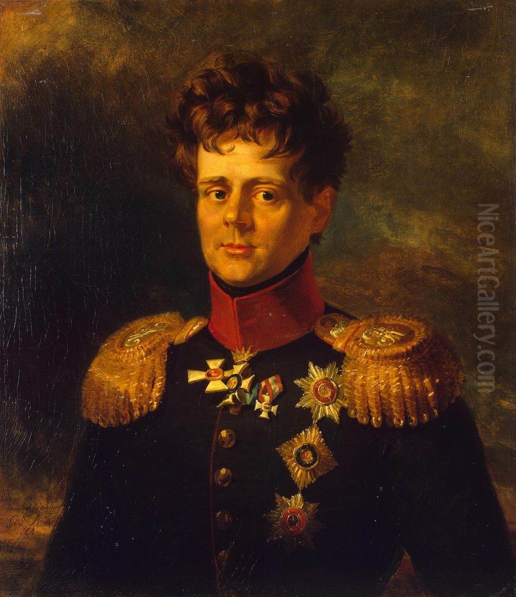 Portrait of Eugene, Prince of Wurttemberg (1787/88-1857) Oil Painting by George Dawe