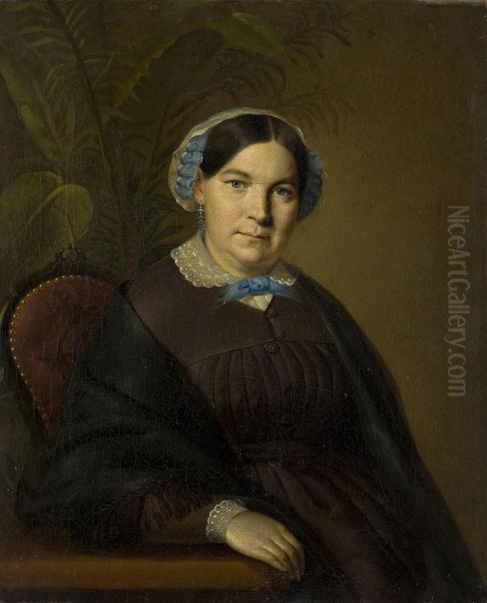 Portrait of an Elderly Woman Oil Painting by Konstantin Trutovsky