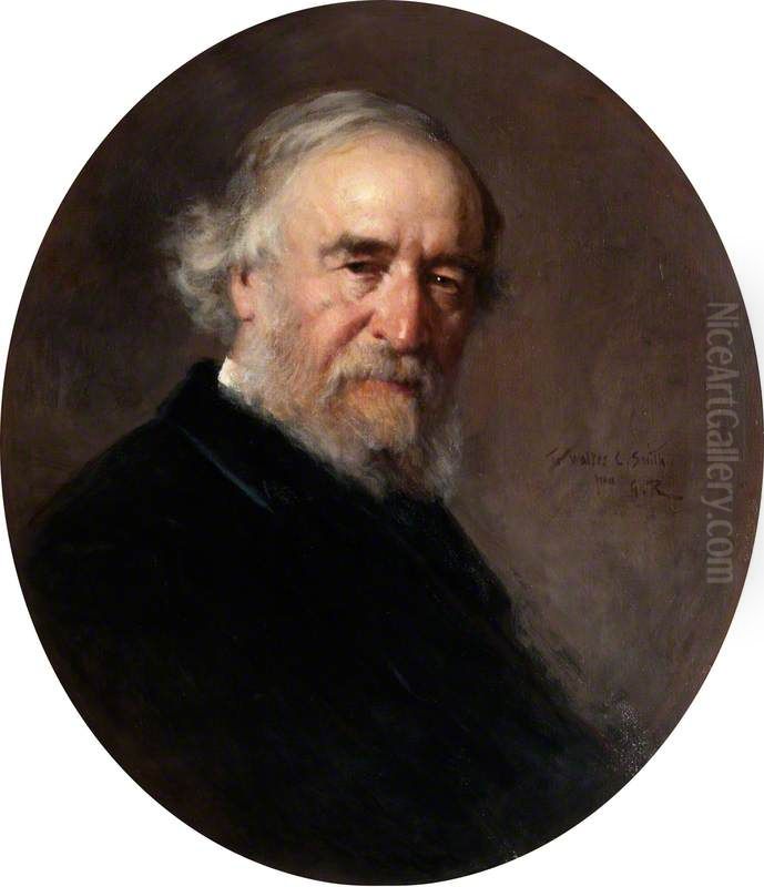 Rev. Walter Chalmers Smith, 1824 - 1908. Free Church minister and poet Oil Painting by George, Sir Reid