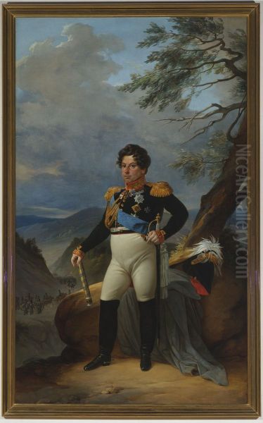 Portrait of Count I.I.Dibich Oil Painting by Pyotr Basin
