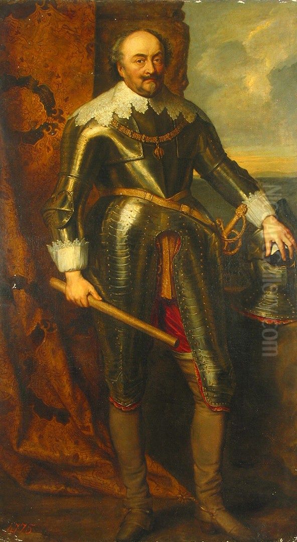 Portrait of Johan, Count of Nassau-Siegen (1583-1638) Oil Painting by Sir Anthony Van Dyck