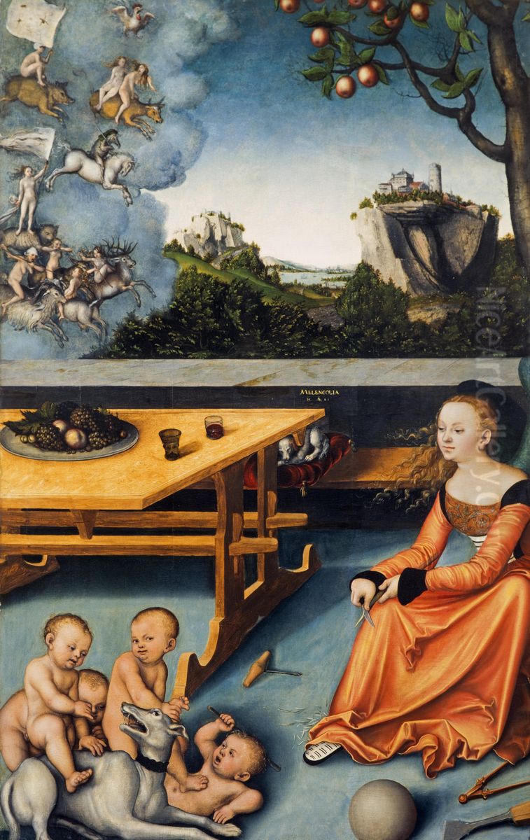 An Allegory of Melancholy Oil Painting by Lucas Cranach the Elder