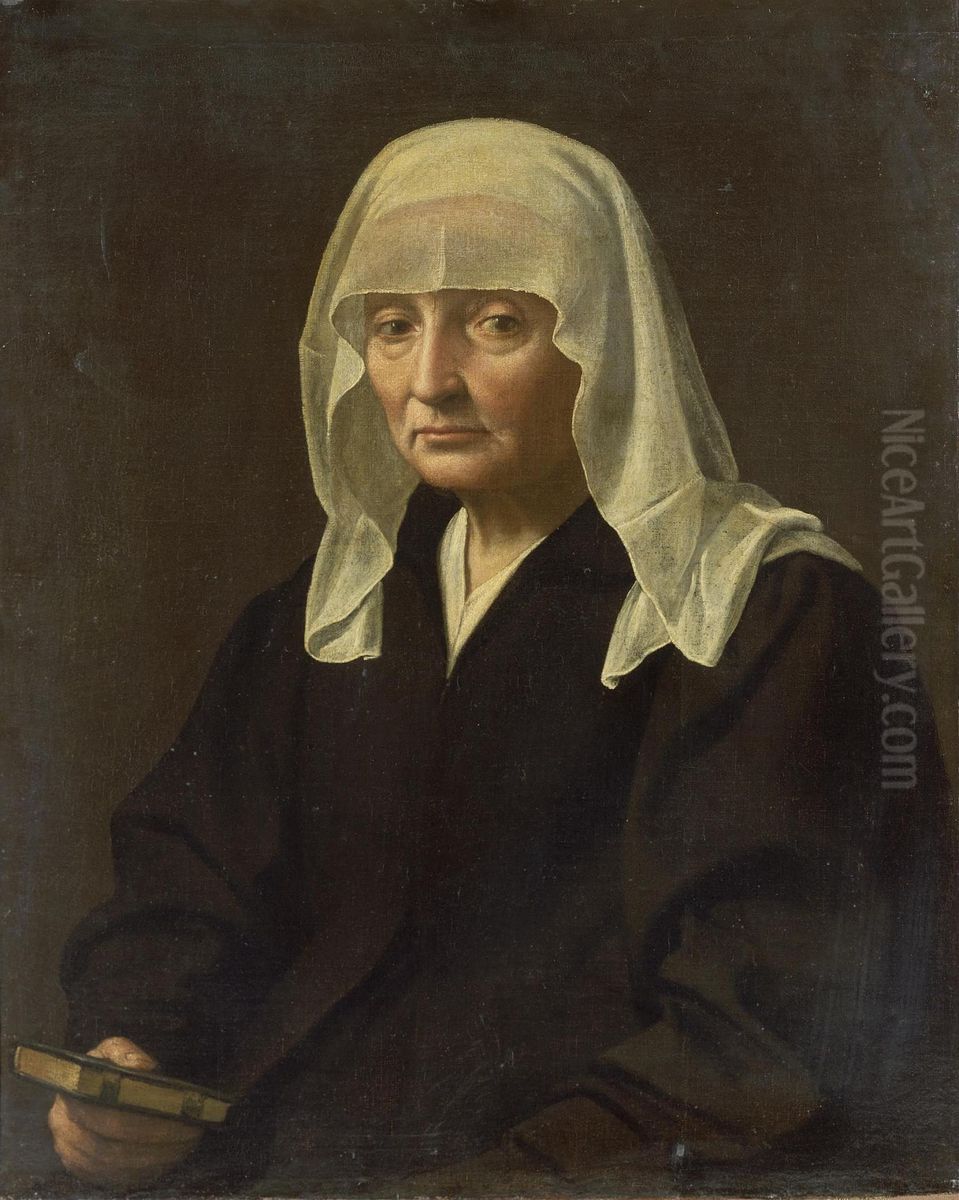 Portrait of an Old Woman Oil Painting by Sebastiano Del Piombo