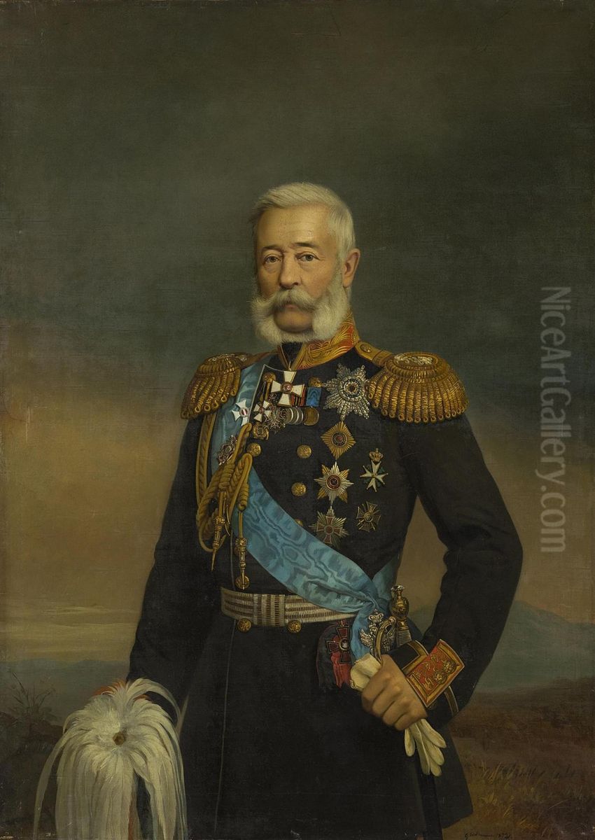 Portrait of Alexander Liders Oil Painting by Georg von Bothmann