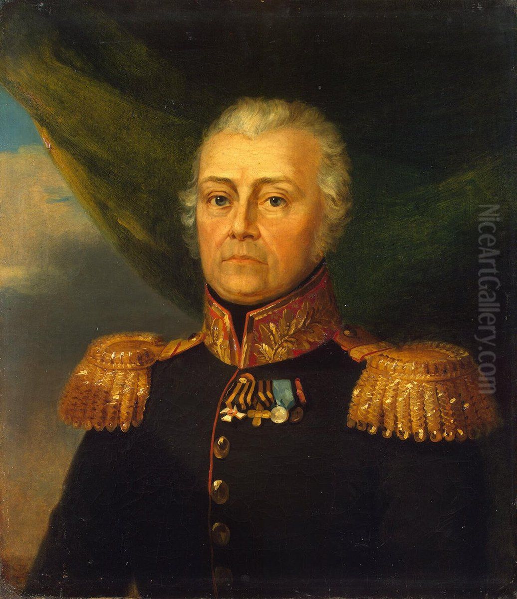 Portrait of Yermolai Ye. Hamper (1750-1814) Oil Painting by George Dawe