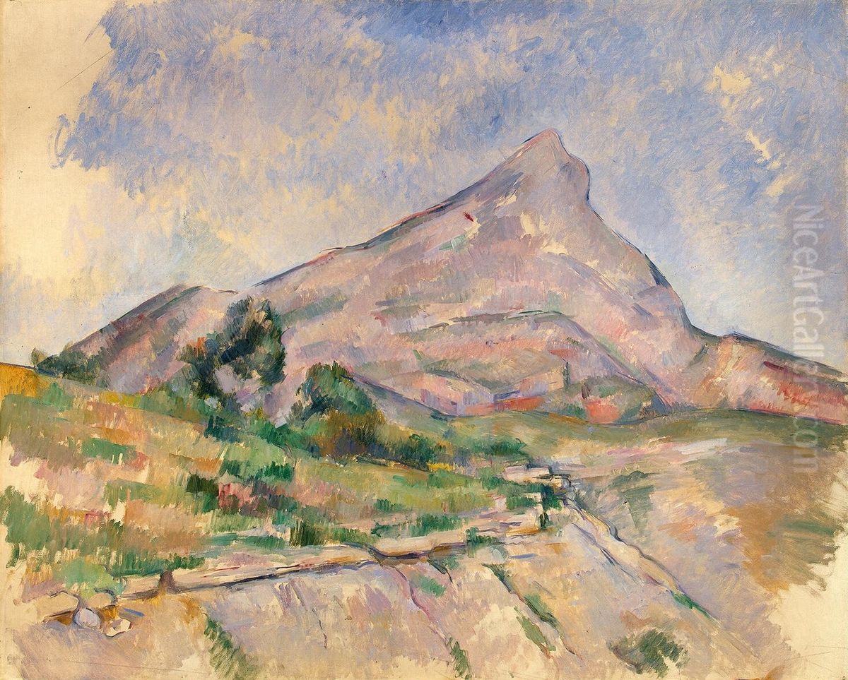 Mont Sainte-Victoire Oil Painting by Paul Cezanne