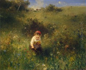 Ein Madchen auf dem Feld