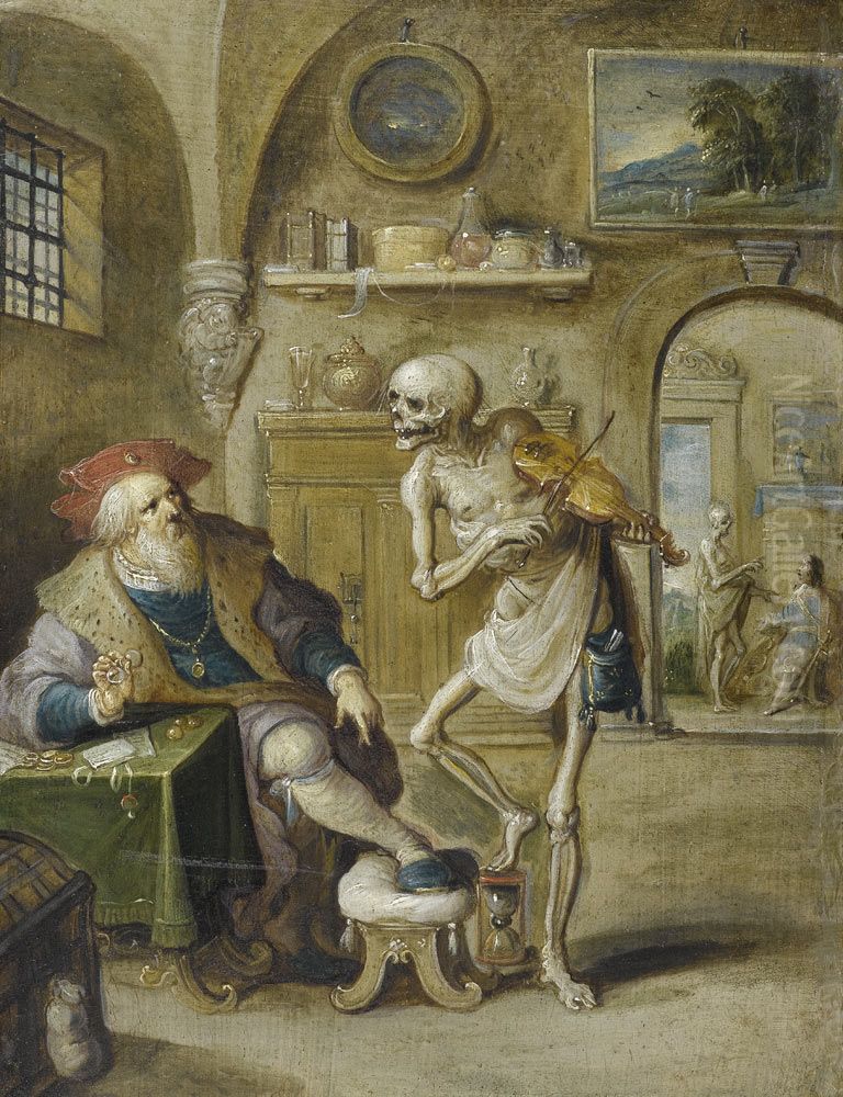 Der Geigende Tod Oil Painting by Frans Francken the Younger
