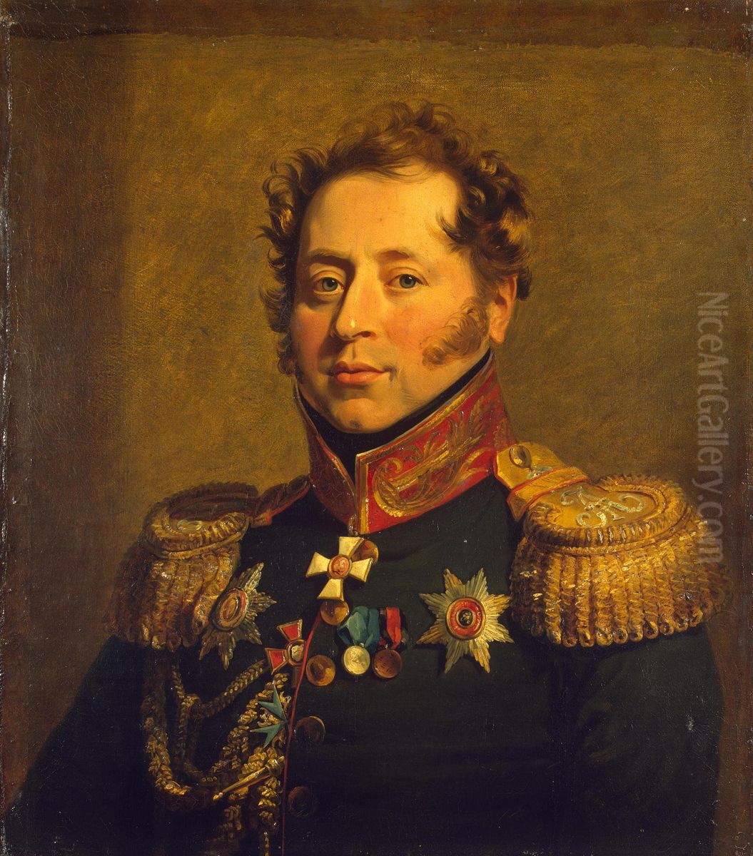Portrait of Nikolai M. Borozdin (1777-1830) Oil Painting by George Dawe