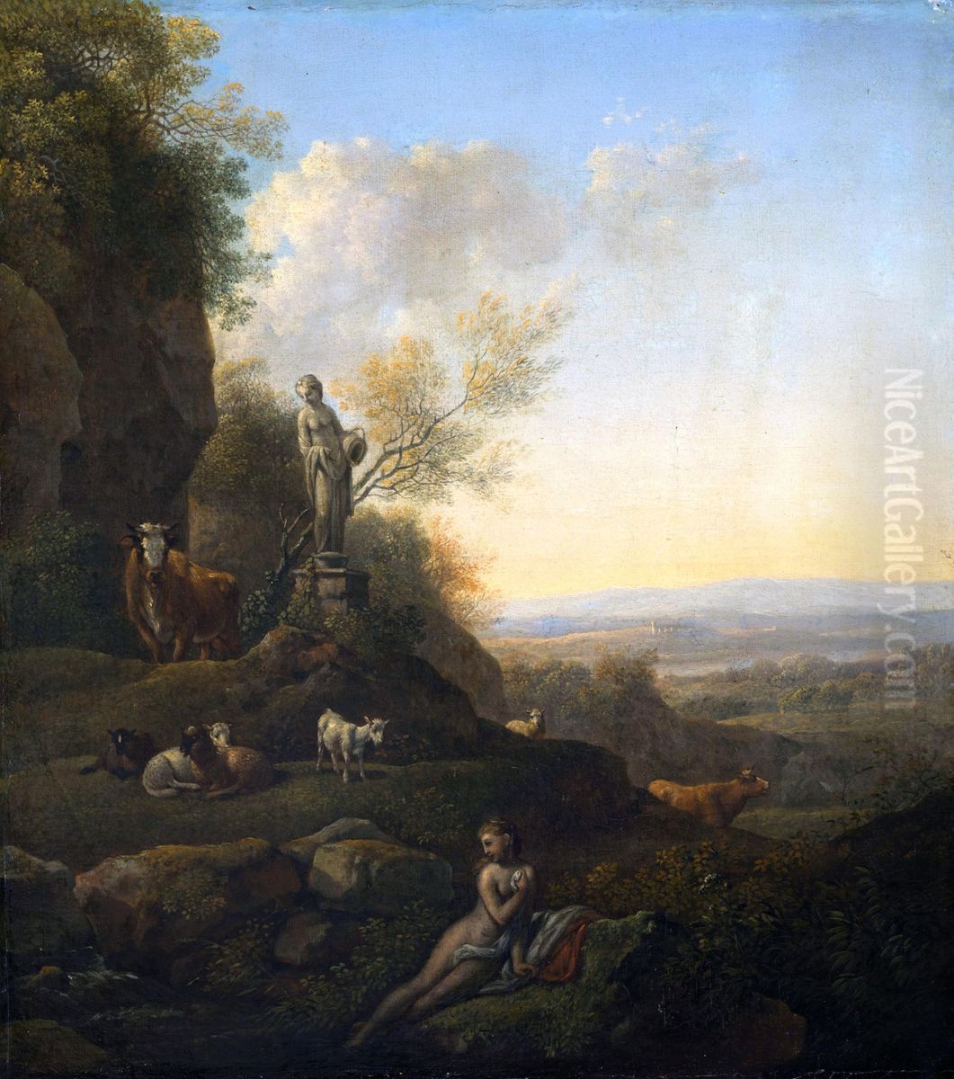 Landscape Oil Painting by Johann Christian Klengel