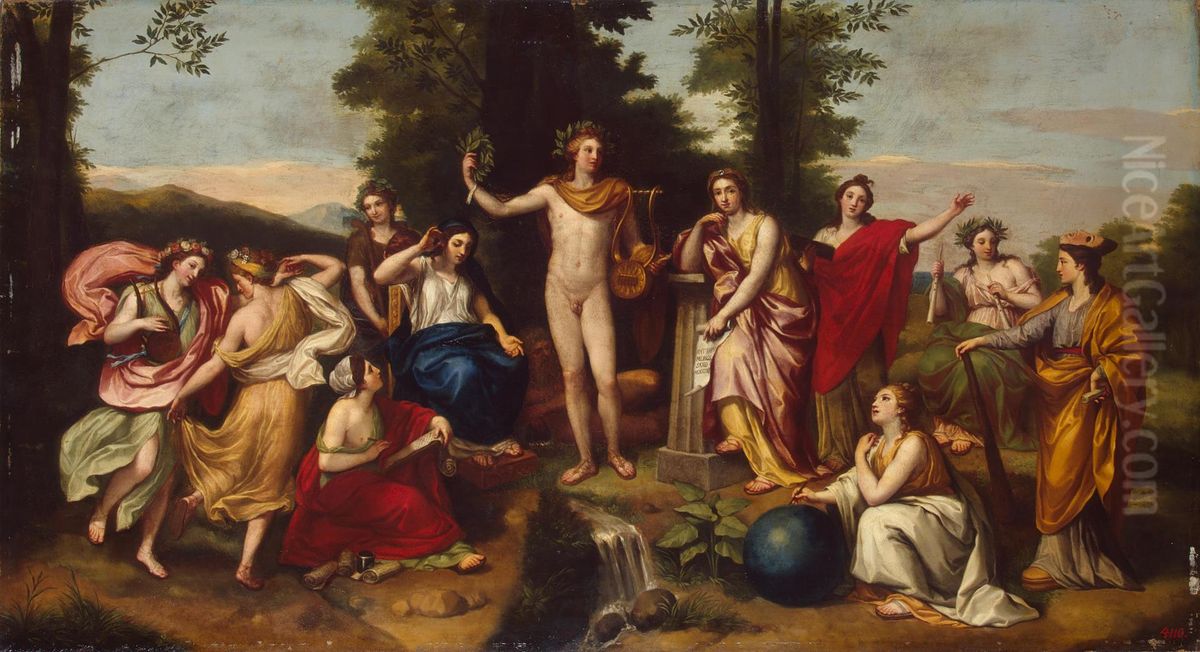 Parnasus Oil Painting by Anton Raphael Mengs