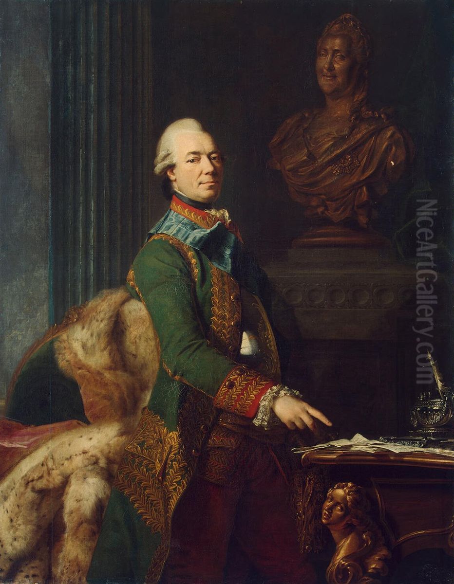 Portrait of Count Zakhar Chernyshev Oil Painting by Alexander Roslin