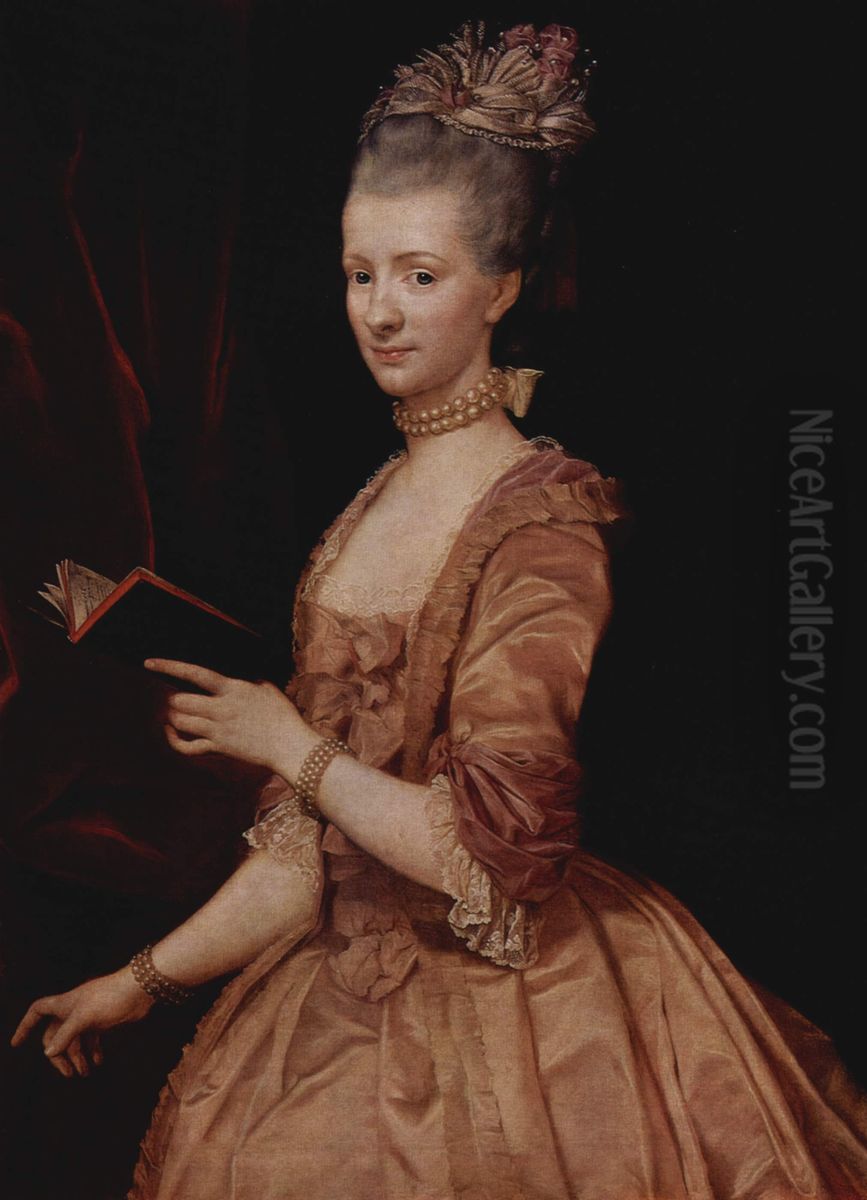 Portrait of a Woman Oil Painting by Anton von Maron