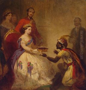 Queen Victoria Giving the Bible to an African Chief (The Secret of England's Greatness)