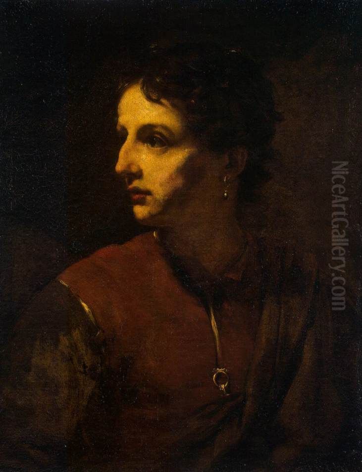 Portrait of a Young Man with an Earring Oil Painting by Willem Drost