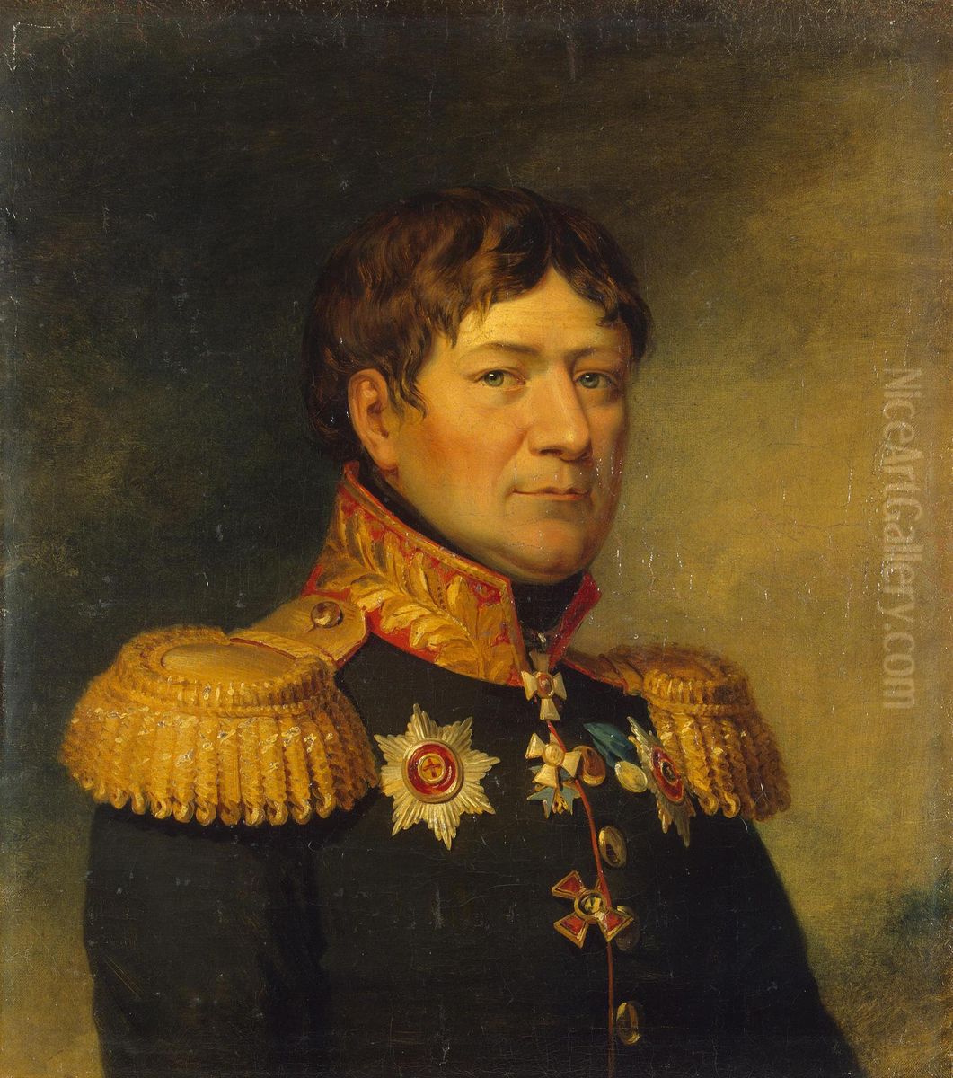 Portrait of Yegor M. Pillar (1767-1830) Oil Painting by George Dawe