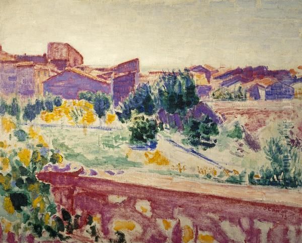 The Balustrade Oil Painting by Roderic O'Conor The Balustrade Oil Painting by Roderic O'Conor