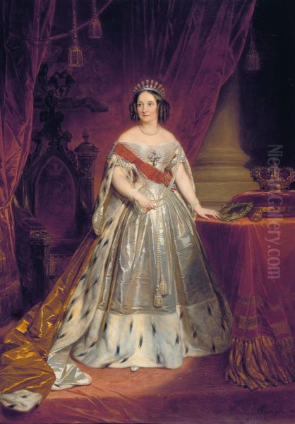 Portrait of Grand Princess Anna Pavlovna Oil Painting by Nicaise de Keyser