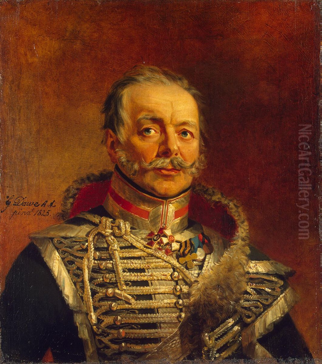 Portrait of Daniil V. Shukhanov (1745-1813/14) Oil Painting by George Dawe