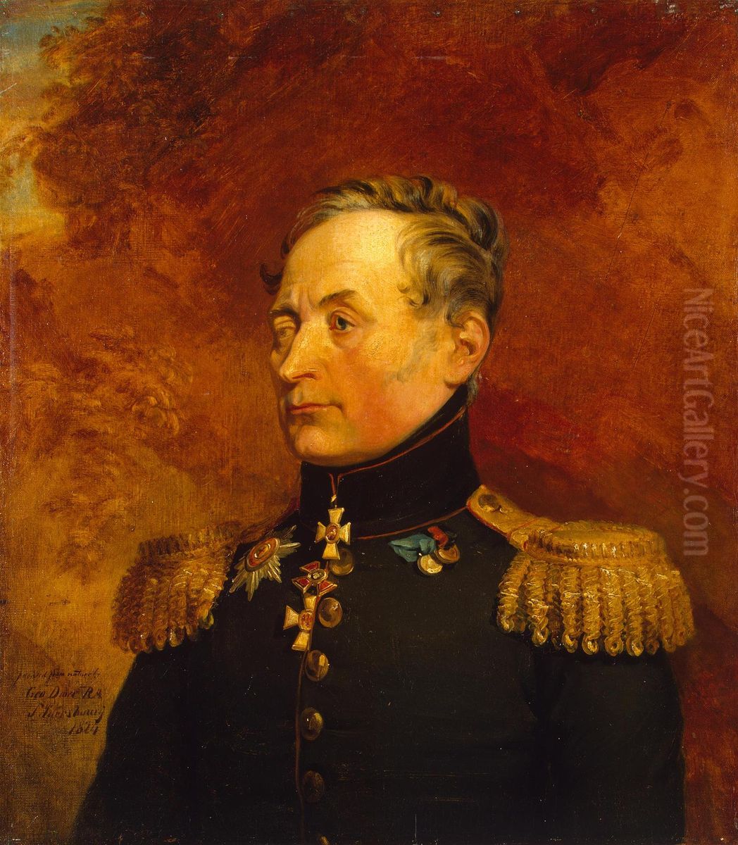 Portrait of Pavel I. Merlin (1769-1841/42) Oil Painting by George Dawe