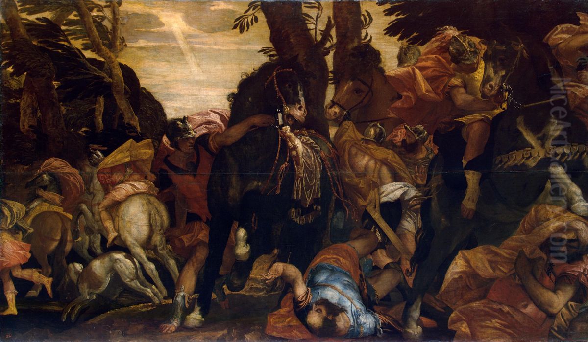 Conversion of Saul Oil Painting by Paolo Veronese (Caliari)
