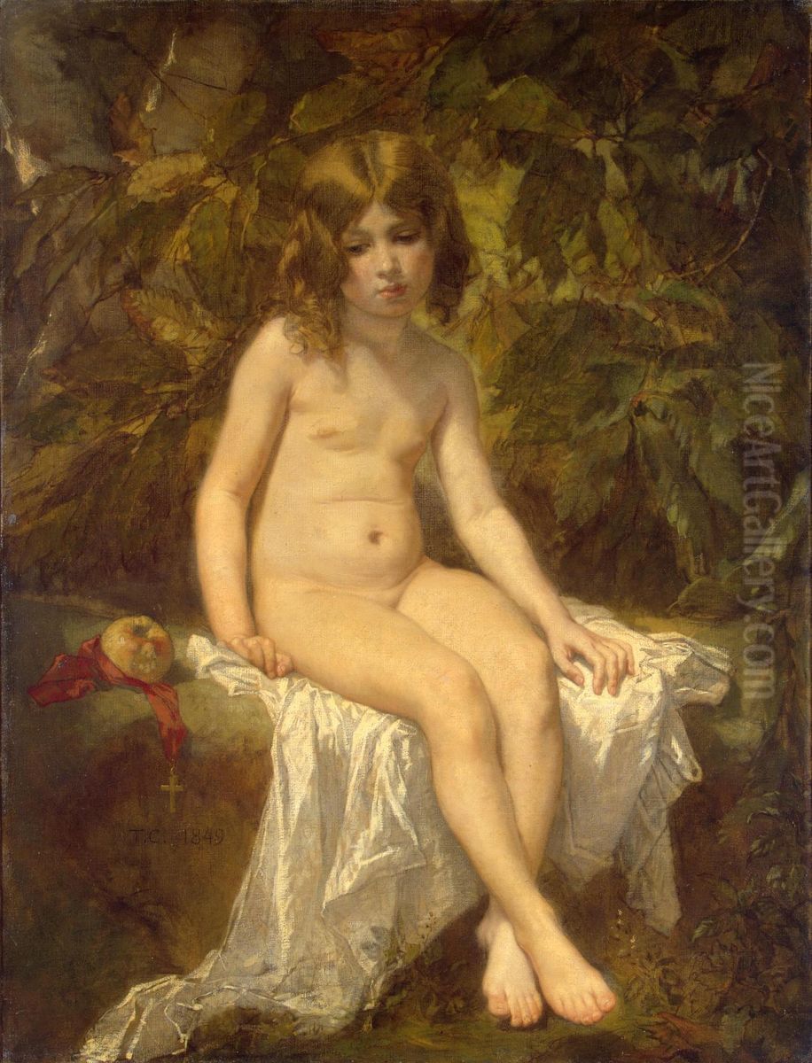 La petite baigneuse Oil Painting by Thomas Couture