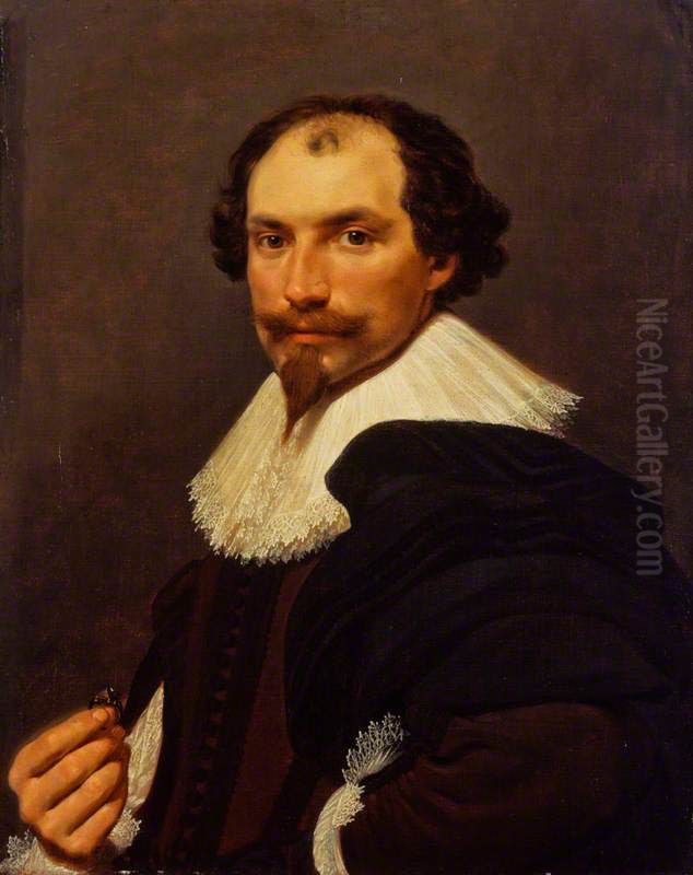 Portrait of a Man Oil Painting by Daniel Mijtens